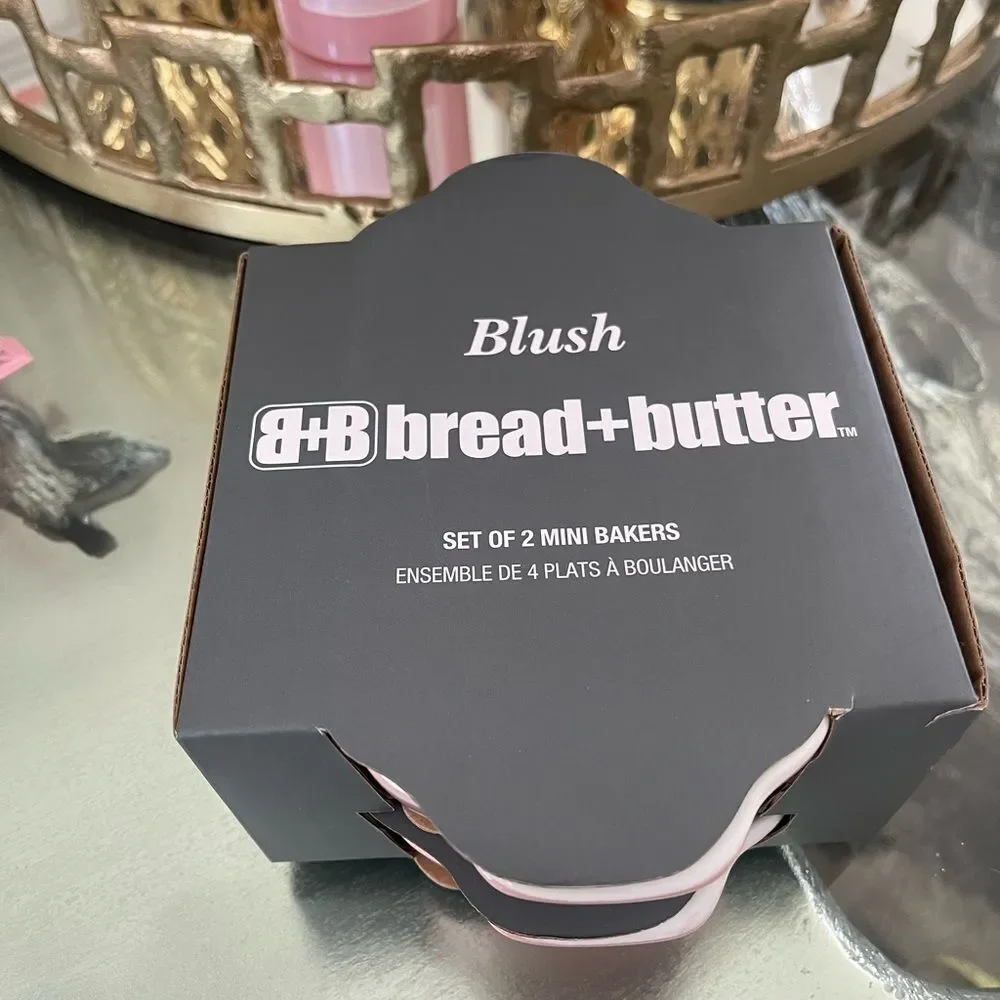 Bread + Butter Ceramic 7in Blush Mini Bakers Set of 2